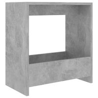 The Living Store Woonkamertafel - betongrijs - 50x26x50 cm - open vak - spaanplaat - montage vereist