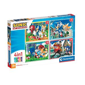 Clementoni Supercolor 4in1 Puzzel Sonic the Hedgehog 12-24 Stukjes