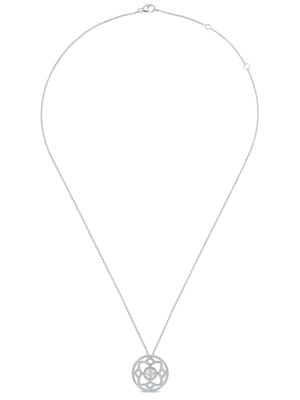 De Beers Jewellers collier Enchanted Lotus à pendentif en or 18ct orné de diamants - Argent