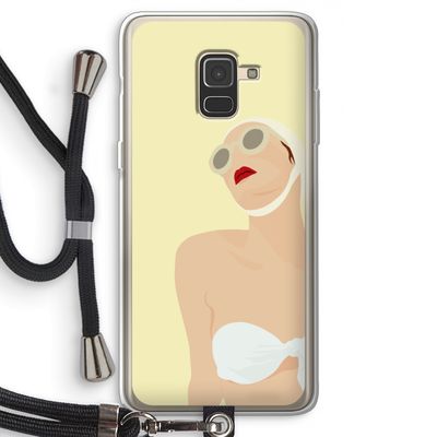 Summer: Samsung Galaxy A8 (2018) Transparant Hoesje met koord