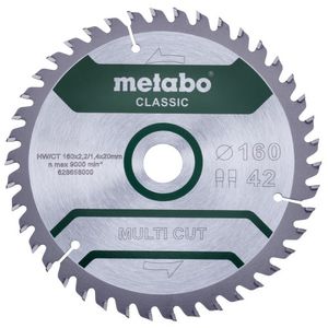 Metabo Accessoires Cirkelzaagblad | Multi Cut Classic | 160x20mm | Z42 FZ/TZ 10°/B - 628658000