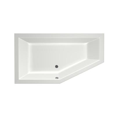 Xenz Society Hoekbad - 160x90x53 - afvoer Midden - Links - acryl - wit mat 6881-03