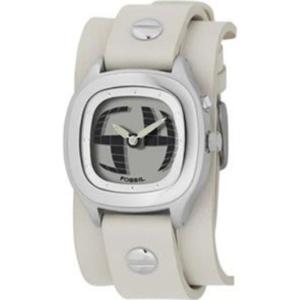 Horlogeband Fossil JR8224 Leder Beige 16mm