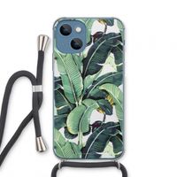 Bananenbladeren: iPhone 13 mini Transparant Hoesje met koord