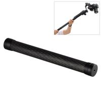 Carbon Fiber extension monopod Pole Rod uitschuifbare stick voor DJI/MOZA/Feiyu v2/Zhiyun G5/SPG Gimbal lengte: 35cm (zwart)