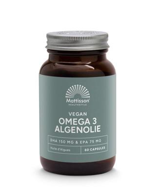 Mattisson Vegan omega 3 algenolie DHA 150mg EPA 75mg