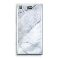 Witte marmer: Sony Xperia XZ1 Compact Transparant Hoesje Witte marmer: Sony Xperia XZ1 Compact Transparant Hoesje