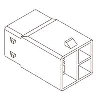 Molex 351500400 Female behuizing (kabel) Totaal aantal polen: 4 Inhoud: 1 stuk(s) Bulk