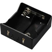 TRU COMPONENTS TC-13220740 Batterijhouder 2 D (mono) Soldeeraansluiting (l x b x h) 71 x 70 x 31 mm