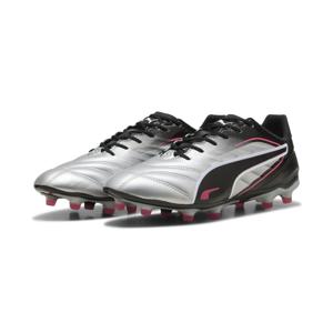 PUMA King Pro Gras / Kunstgras Voetbalschoenen (MG) Zilver Zwart Roze