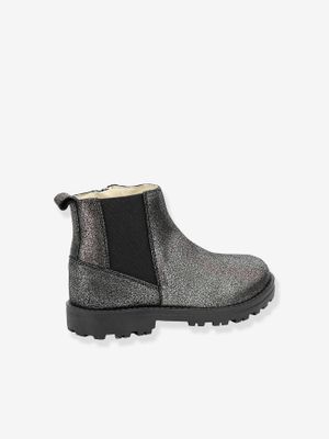 Leren meisjesboots Groofit KICKERS® grijs