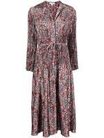 Vince robe-chemise Berry Blooms à design plissé - Multicolore