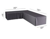 Loungesethoes hoekset links 330x255x100xH70 cm AeroCover - Aerocover