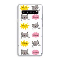Meow: Samsung Galaxy S10 5G Transparant Hoesje