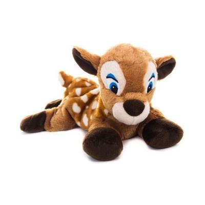 Habibi Warmte/magnetron opwarm knuffel - hertje - grijs - 18 cm - pittenzak