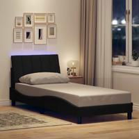 Bedframe zonder matras "Hanko" 80x200 cm stof zwart