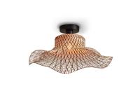 Plafondlamp Ibiza Bamboe zwart/naturel - S