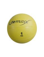 Lifemaxx medicine balls 1kg geel