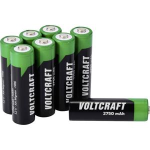 VOLTCRAFT VC-16044360 Oplaadbare AA batterij (penlite) NiMH 2750 mAh 1.2 V 8 stuk(s)