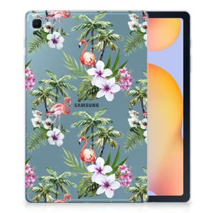 Samsung Galaxy Tab S6 Lite | S6 Lite (2022) Back Case Flamingo Palms