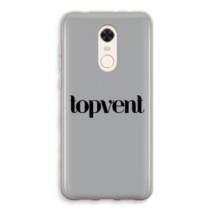 Topvent Grijs Zwart: Xiaomi Redmi 5 Transparant Hoesje