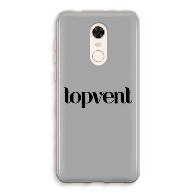 Topvent Grijs Zwart: Xiaomi Redmi 5 Transparant Hoesje