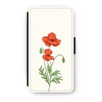 Red poppy: iPhone XS Flip Hoesje