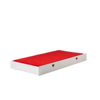 Leen Bakker - VIPACK HEMELBED AMORI OPBERGLADE - MDF/Grenenhout - Wit - 93.6x21.5x198 Cm