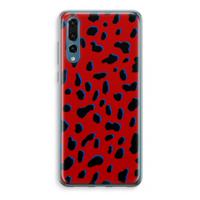 Red Leopard: Huawei P20 Pro Transparant Hoesje