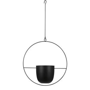 Mica Decorations Dexter Bloempot Hangend H65 cm Zwart