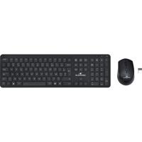 Set draadloze zwarte toetsenbordmuizen SLIM