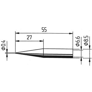 Ersa 842 UD Soldeerpunt Potloodvorm, verlengd Grootte soldeerpunt 0.4 mm Inhoud: 1 stuk(s)