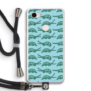 Kroko: Pixel 3 XL Transparant Hoesje met koord