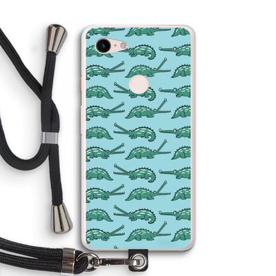 Kroko: Pixel 3 XL Transparant Hoesje met koord