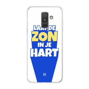 Laat de zon in je hart: Samsung Galaxy A6 Plus (2018) Transparant Hoesje