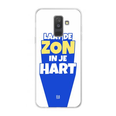 Laat de zon in je hart: Samsung Galaxy A6 Plus (2018) Transparant Hoesje