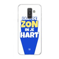 Laat de zon in je hart: Samsung Galaxy A6 Plus (2018) Transparant Hoesje