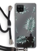 Simple leaves: Samsung Galaxy A12 Transparant Hoesje met koord