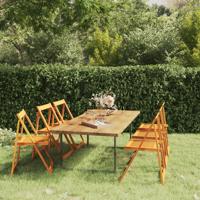 Tuinstoelen inklapbaar 6 st massief acaciahout