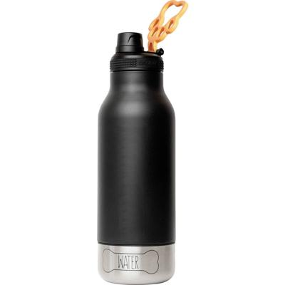 Asobu Drinkfles 1082 ml Rubber, Silicone, RVS SDB2 BLACK SDB2 black