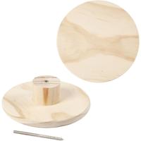 Creativ Company Kapstok, rond, d: 4,5 cm, d 15 cm, 1 stuk