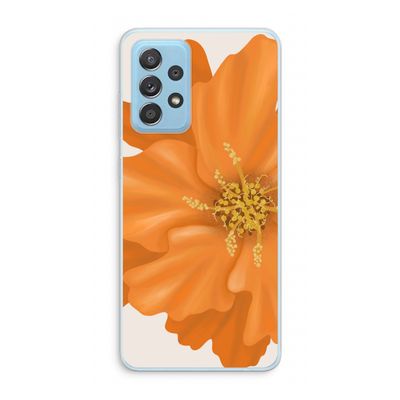 Orange Ellila flower: Samsung Galaxy A73 Transparant Hoesje