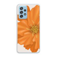 Orange Ellila flower: Samsung Galaxy A73 Transparant Hoesje