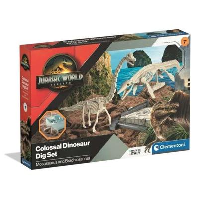 CLEMENTONI - Jurassic World - Opgravingsset - Mosasaurus & Brachiosaurus