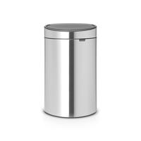 Brabantia Touch Bin Afvalemmer - 40 liter - kunststof binnenemmer - matt steel fingerprint proof 114809