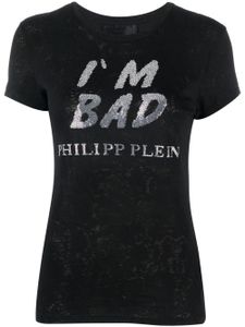 Philipp Plein t-shirt à logo imprimé - Noir