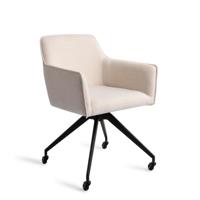Jesper Home Eetkamerstoel 'Hofu' Glide Black, kleur Enoki