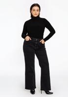 Yoek Jeans wide leg 5-pockets | Zwart | Maat 54