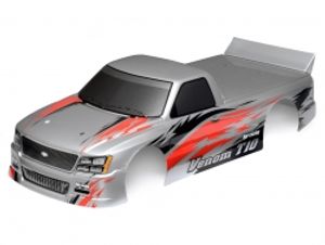 Venom t-10 painted body (silver/black/red/200mm)