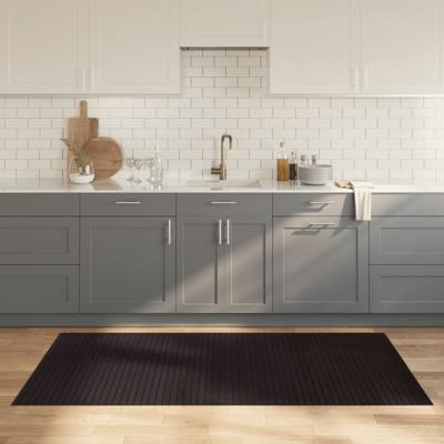 VidaXL Vloerkleed rechthoekig 100x200 cm bamboe donkerbruin